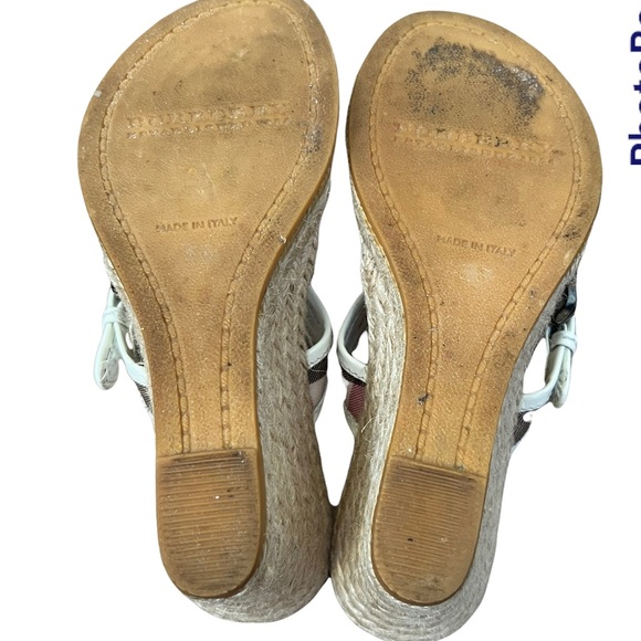 BURBERRY WEDGE ESPADRILLE - Picture 9 of 12